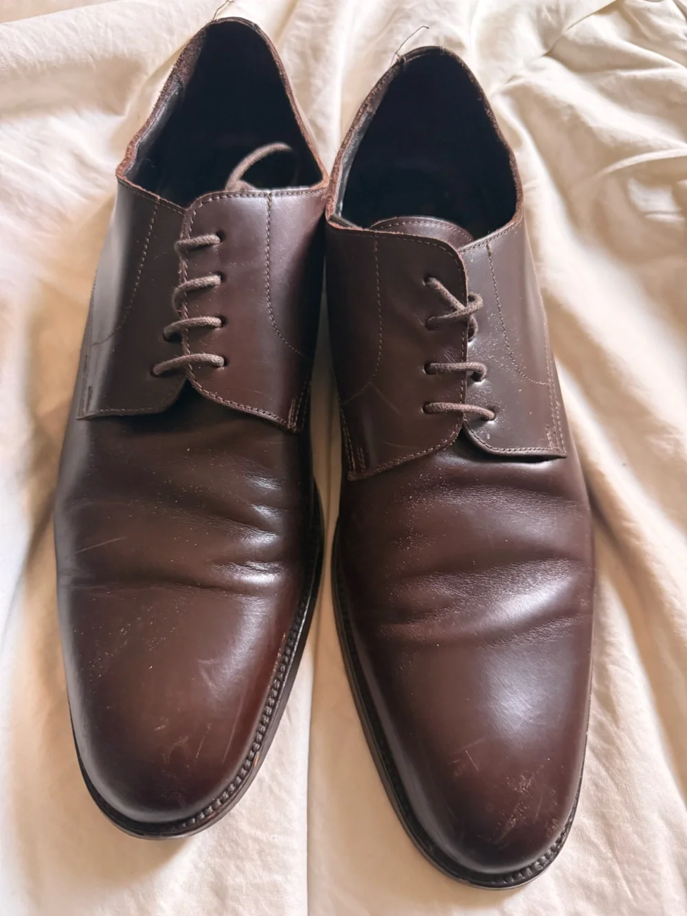 To Boot Dark Brown Leather Derby Shoes